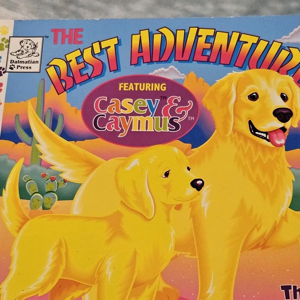Vintage Lisa Frank The Best Adventure Casey & Caymus Kids Book 1997